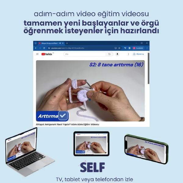 Videoları takip ederek tığ işini öğren!